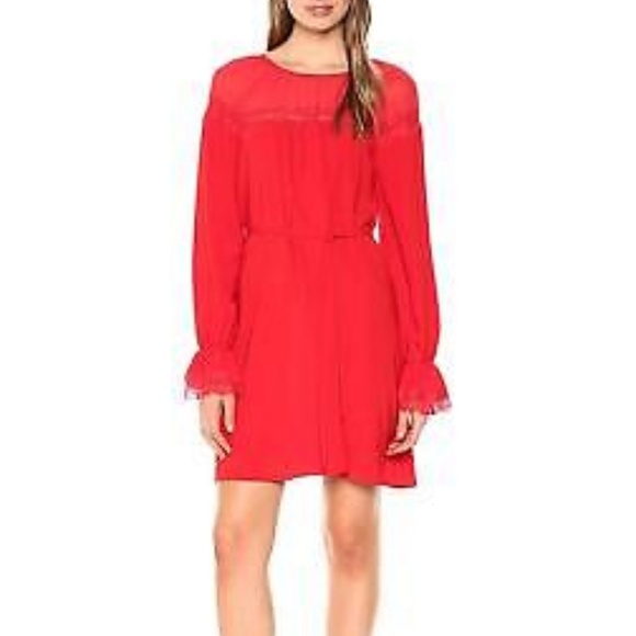 ⤵⏬Wild Meadow Satin Lace Red Babydoll Dress
Large - Picture 2 of 5